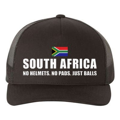 South Africa No Helmets No Pads Just Balls South Africa Rugb Yupoong Adult 5-Panel Trucker Hat