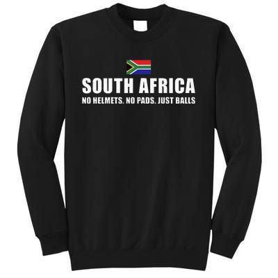 South Africa No Helmets No Pads Just Balls South Africa Rugb Sweatshirt