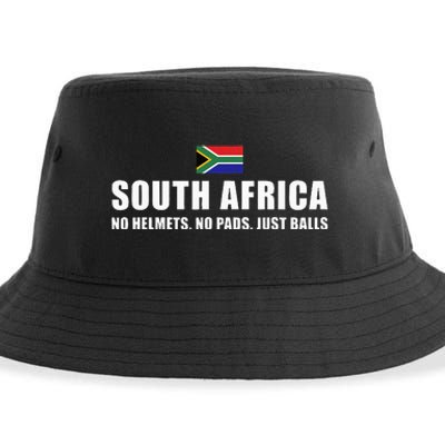 South Africa No Helmets No Pads Just Balls South Africa Rugb Sustainable Bucket Hat