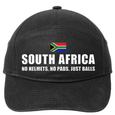 South Africa No Helmets No Pads Just Balls South Africa Rugb 7-Panel Snapback Hat