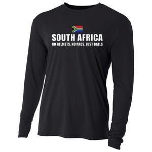 South Africa No Helmets No Pads Just Balls South Africa Rugb Cooling Performance Long Sleeve Crew