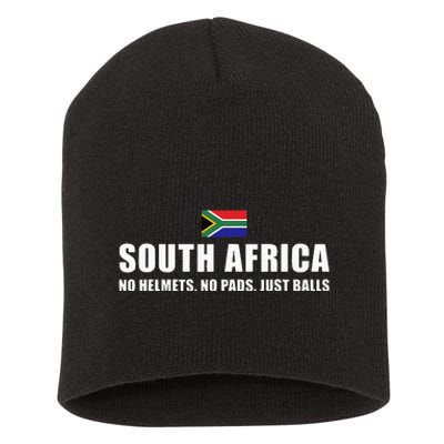 South Africa No Helmets No Pads Just Balls South Africa Rugb Short Acrylic Beanie