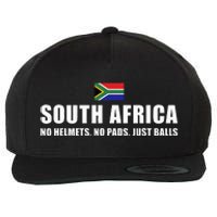 South Africa No Helmets No Pads Just Balls South Africa Rugb Wool Snapback Cap