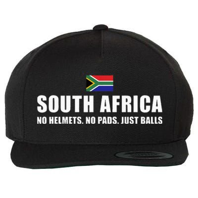 South Africa No Helmets No Pads Just Balls South Africa Rugb Wool Snapback Cap