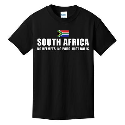 South Africa No Helmets No Pads Just Balls South Africa Rugb Kids T-Shirt