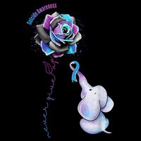 Suicide Awareness Never Give Up Elephant 16 in Basic Backpack