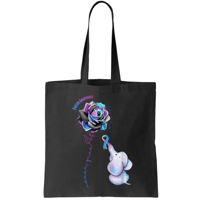 Suicide Awareness Never Give Up Elephant Bag