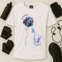 Suicide Awareness Never Give Up Elephant Performance Shirt