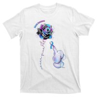 Suicide Awareness Never Give Up Elephant T-Shirt