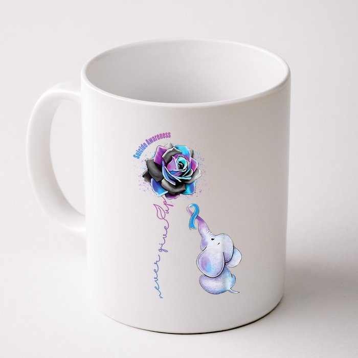 Suicide Awareness Never Give Up Elephant Coffee Mug