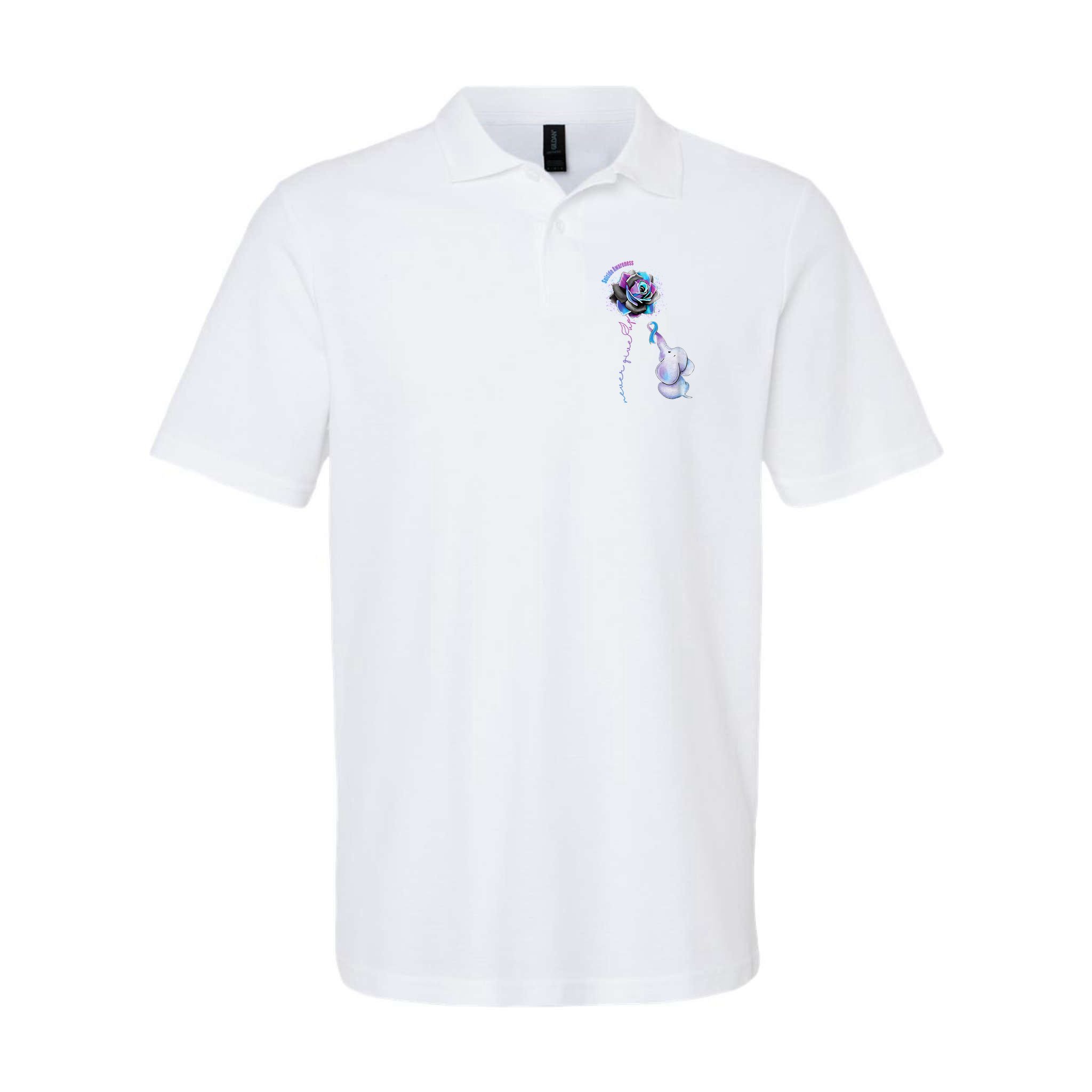Suicide Awareness Never Give Up Elephant Polo