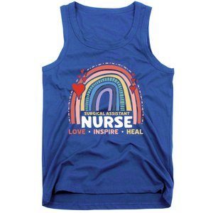 Surgical Assistant Nurse Love Inspire Heal Registered Nurse Gift Tank Top