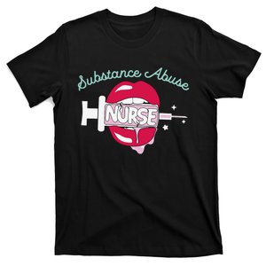 Substance Abuse Nurse Cute Rn Addiction Nursing Hot Lips T-Shirt