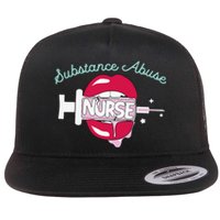 Substance Abuse Nurse Cute Rn Addiction Nursing Hot Lips Flat Bill Trucker Hat