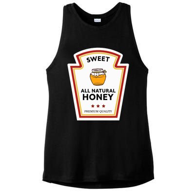 Sweet All Natural Honey Condiment Group Costume Ladies PosiCharge Tri-Blend Wicking Tank