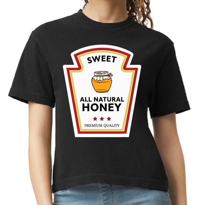 Sweet All Natural Honey Condiment Group Costume Comfort Colors Boxy T-Shirt
