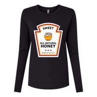 Sweet All Natural Honey Condiment Group Costume Womens Cotton Relaxed Long Sleeve T-Shirt