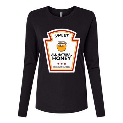 Sweet All Natural Honey Condiment Group Costume Womens Cotton Relaxed Long Sleeve T-Shirt