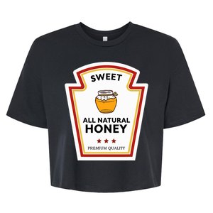 Sweet All Natural Honey Condiment Group Costume Bella+Canvas Jersey Crop Tee