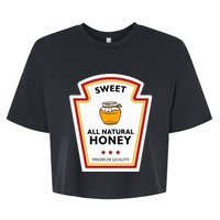 Sweet All Natural Honey Condiment Group Costume Bella+Canvas Jersey Crop Tee