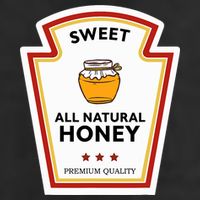 Sweet All Natural Honey Condiment Group Costume Adult Drive Performance Visor