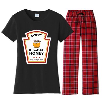 Sweet All Natural Honey Condiment Group Costume Women's Flannel Pajama Set