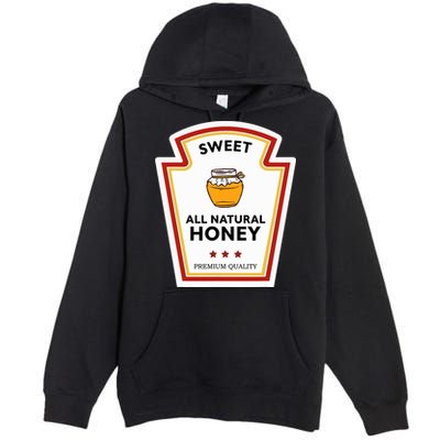 Sweet All Natural Honey Condiment Group Costume Premium Pullover Hoodie