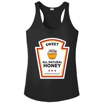 Sweet All Natural Honey Condiment Group Costume Ladies PosiCharge Competitor Racerback Tank