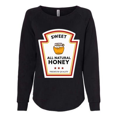 Sweet All Natural Honey Condiment Group Costume Womens California Wash Sweatshirt