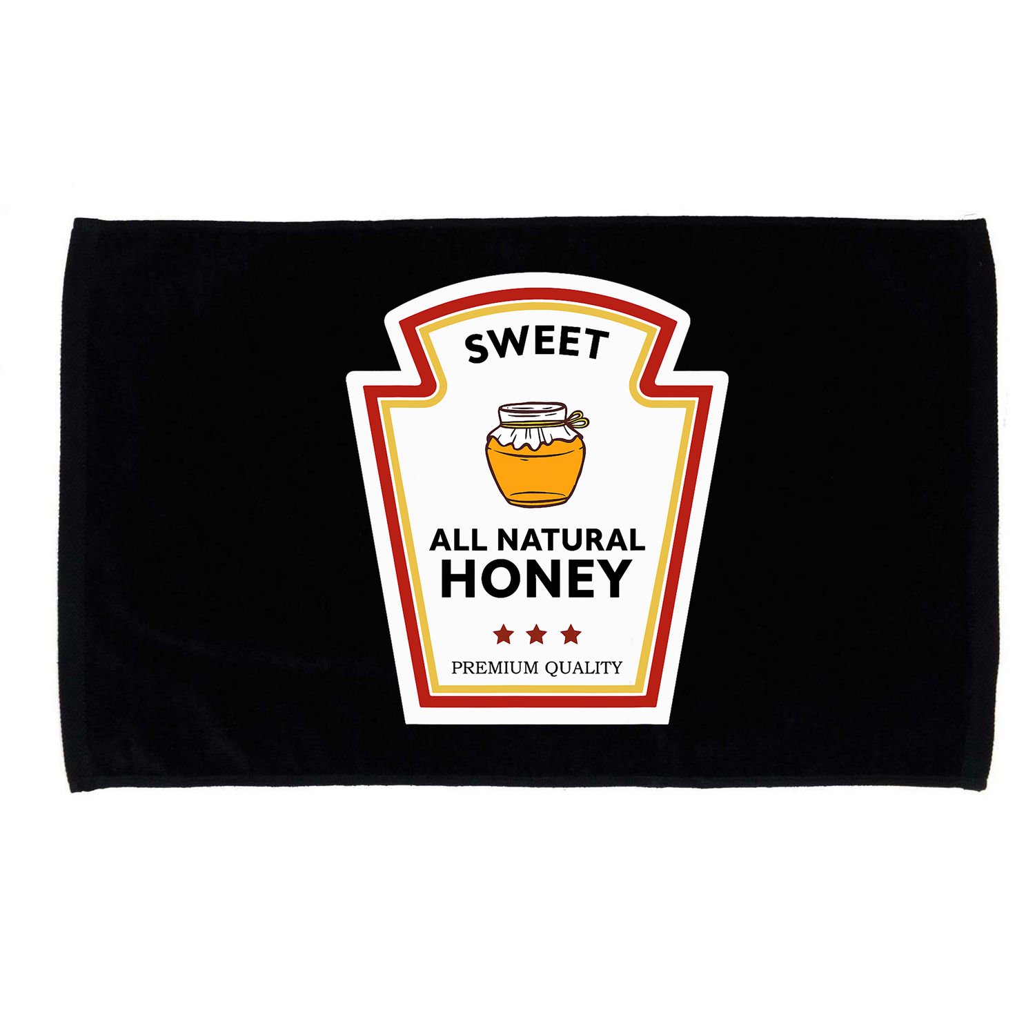 Sweet All Natural Honey Condiment Group Costume Microfiber Hand Towel