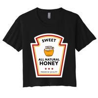 Sweet All Natural Honey Condiment Group Costume Women's Crop Top Tee