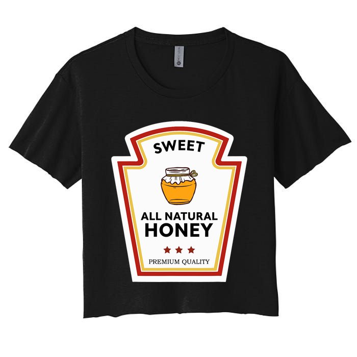 Sweet All Natural Honey Condiment Group Costume Women's Crop Top Tee