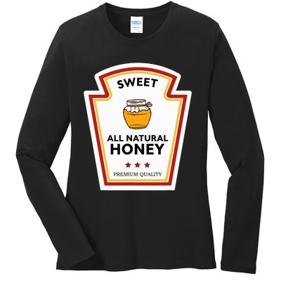 Sweet All Natural Honey Condiment Group Costume Ladies Long Sleeve Shirt