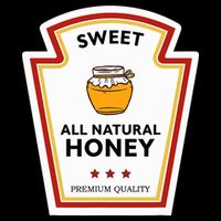 Sweet All Natural Honey Condiment Group Costume Zip Tote Bag