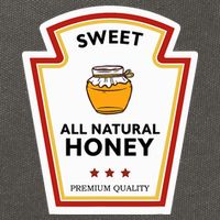 Sweet All Natural Honey Condiment Group Costume Cotton Canvas Backpack