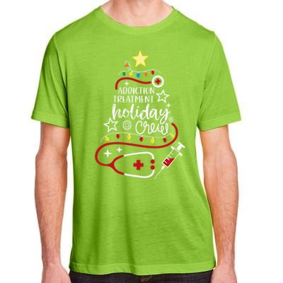 Substance Abuse Nurse Tech Addiction Treatment Holiday Crew Adult ChromaSoft Performance T-Shirt