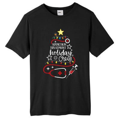 Substance Abuse Nurse Tech Addiction Treatment Holiday Crew Tall Fusion ChromaSoft Performance T-Shirt