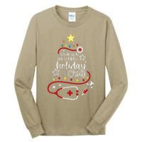 Substance Abuse Nurse Tech Addiction Treatment Holiday Crew Tall Long Sleeve T-Shirt