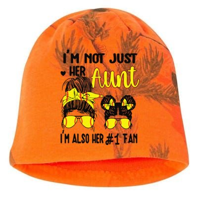 Softball Aunt Niece Proud Softball Auntie Kati - Camo Knit Beanie