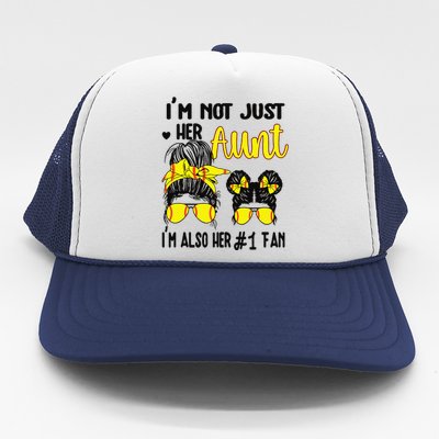 Softball Aunt Niece Proud Softball Auntie Trucker Hat