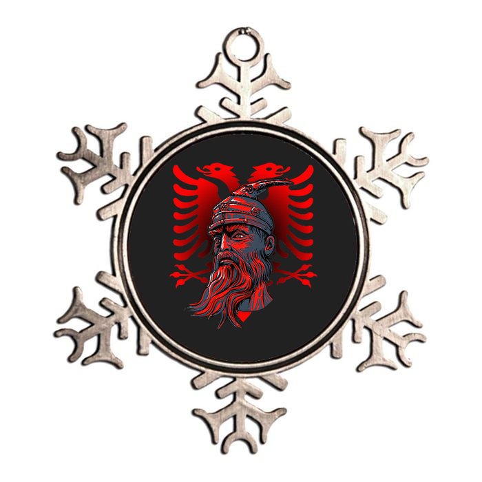 Skanderbeg Albanian National Hero Eagle Kosovo Albanian Metallic Star Ornament