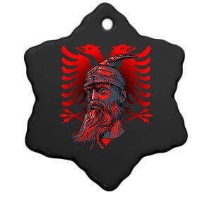 Skanderbeg Albanian National Hero Eagle Kosovo Albanian Ceramic Star Ornament