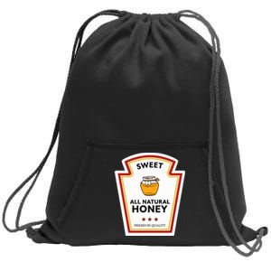 Sweet All Natural Honey Condiment Group Costume Sweatshirt Cinch Pack Bag