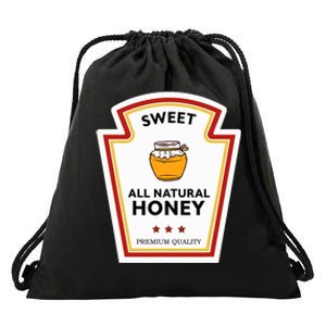 Sweet All Natural Honey Condiment Group Costume Drawstring Bag