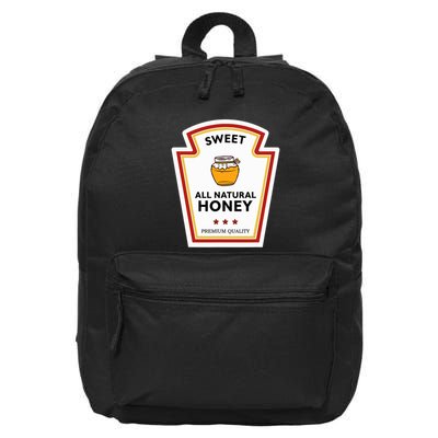 Sweet All Natural Honey Condiment Group Costume 16 in Basic Backpack