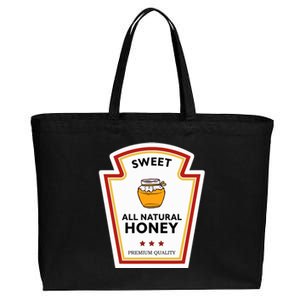 Sweet All Natural Honey Condiment Group Costume Cotton Canvas Jumbo Tote