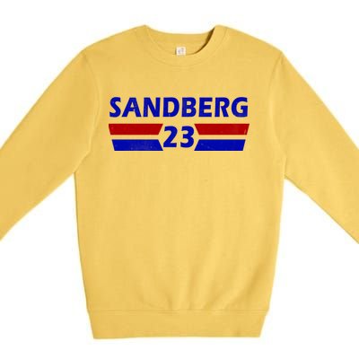 Sandberg 23 Vintage Baseball Premium Crewneck Sweatshirt