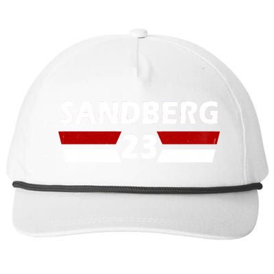 Sandberg 23 Vintage Baseball Snapback Five-Panel Rope Hat