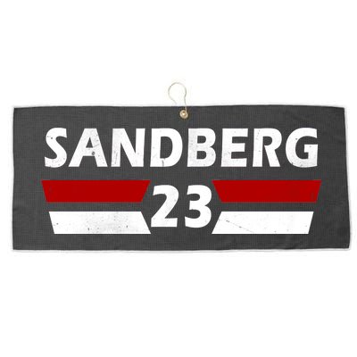 Sandberg 23 Vintage Baseball Large Microfiber Waffle Golf Towel