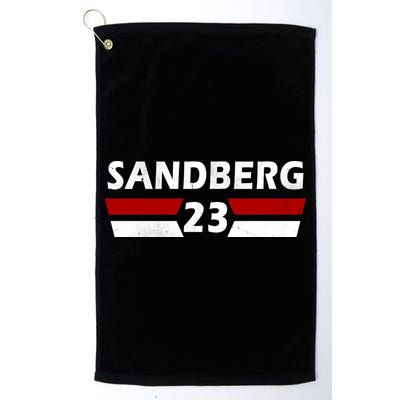 Sandberg 23 Vintage Baseball Golf Towel